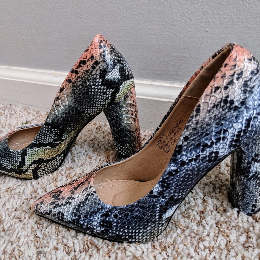 Brand New Snakeskin Pumps
